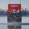 MC5 Model Die-Cast Space Rocket Carrier Truck | Friction-Powered Red Cab & Blue Rocket Toy