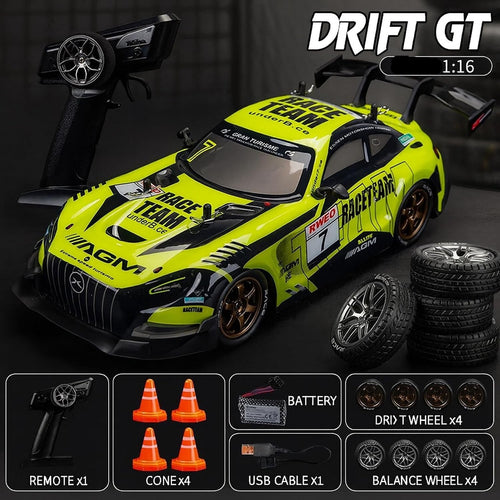Mercedes AMG GT3 EVO RC Drift Car – 1:16 Scale 4WD with Rechargeable Battery