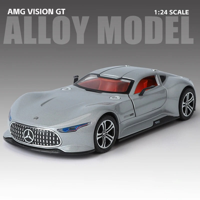 Mercedes AMG Vision GT Diecast Model Car – 1:24 Scale with LED Display Base