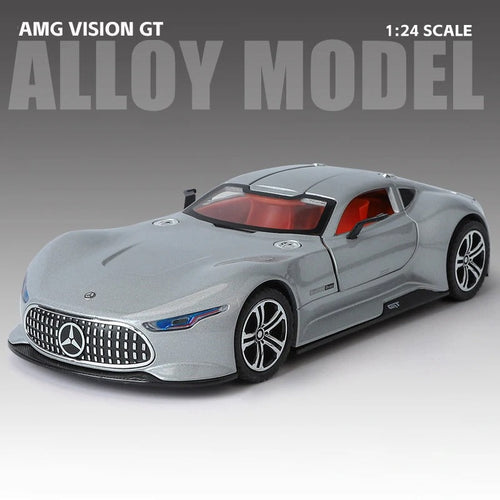 Mercedes AMG Vision GT Diecast Model Car – 1:24 Scale with LED Display Base