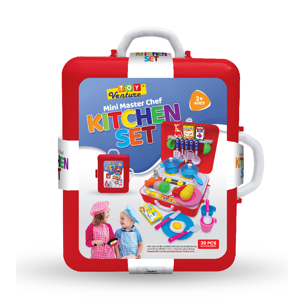 Mini Master Chef Briefcase – Portable Kitchen Playset for Kids