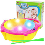 Musical Light Sound Flash Drum with Sticks for Kids