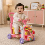 Multifunction 4-in-1 Baby Walker with Activity Table, Scooter & Ride-On