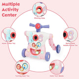 6-in-1 Baby Activity Musical Walker - Pink