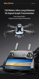 P23 Pro GPS Drone – Triple Camera, 360° Rotate & Optical Flow | 28-Min Flight