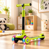 Panda Kids Scooter with LED Light-Up Wheels & Music