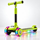 Panda Kids Scooter with LED Light-Up Wheels & Music