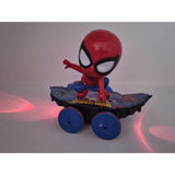 Spiderman RC Mini Skateboard Stunt Scooter with Music & Lights