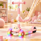Pink Chick Kids Scooter with Removable Seat & LED Wheels