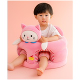 Pink Kitty Baby Sofa Seater – Soft Plush Support Chair for Babies & Toddlers