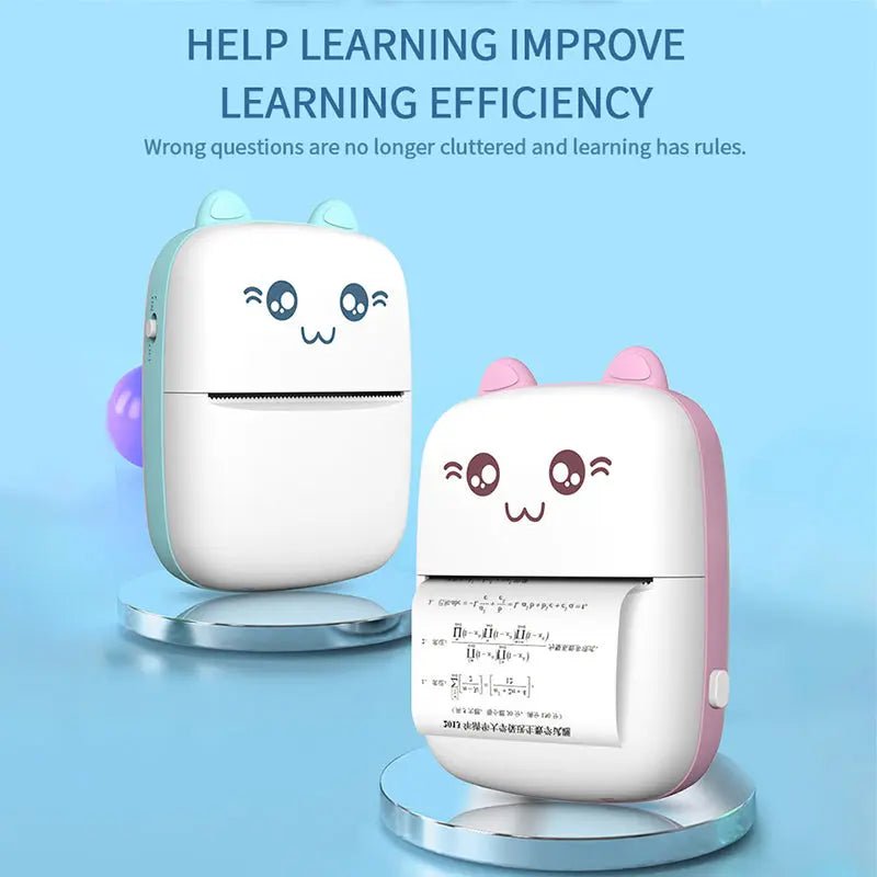 Pocket Inkless Mini Bluetooth Photo Printer for Kids