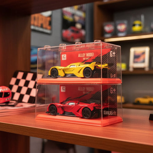 Premium 1:36 Scale Diecast Hypercar Model with Display Case