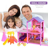 Princess Doll House Play Set with Dolls & Furniture