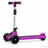 Purple Racing Kids Scooter with Rear Brake & Light-Up Wheels