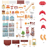 Qixi Toys Princess Doll House – 395-Piece Luxury Playset