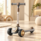 Racing 68 Kids Scooter with Gold Wheel Hubs – Slate Grey