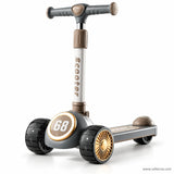 Racing 68 Kids Scooter with Gold Wheel Hubs – Slate Grey
