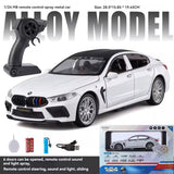 RC BMW M8 Diecast Model Car – 1:24 Scale with Lights &amp; Sound