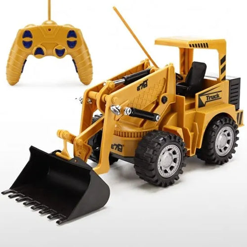 RC Bulldozer Loader Toy for Kids – Construction Vehicle Playset