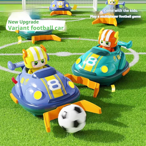 RC Bumper Football Car – 2-Player Set with Controllers &amp; Mini Football