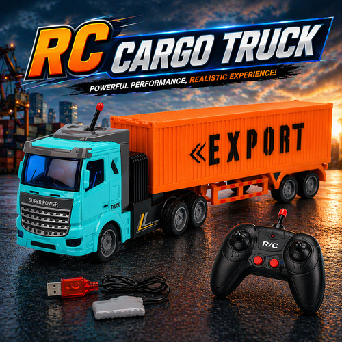 RC Cargo Transport Truck Toy for Kids