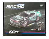 4WD RC Drift Car with Spray Effect – Turquoise Drift Toy for Kids