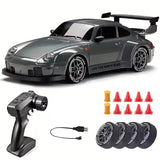 RC Drift Porsche 911 | Remote Control 4 Wheel Drive Drift Car | 1:24 Scale High Speed Car With Cones & Replaceable Tyres