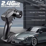 RC Drift Porsche 911 | Remote Control 4 Wheel Drive Drift Car | 1:24 Scale High Speed Car With Cones & Replaceable Tyres