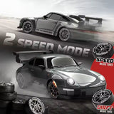 RC Drift Porsche 911 | Remote Control 4 Wheel Drive Drift Car | 1:24 Scale High Speed Car With Cones & Replaceable Tyres