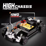 RC Drift Porsche 911 | Remote Control 4 Wheel Drive Drift Car | 1:24 Scale High Speed Car With Cones & Replaceable Tyres