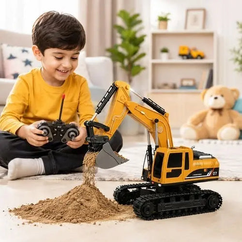 RC Excavator Toy for Kids – Remote Control Construction Digger