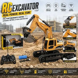 RC Excavator Toy for Kids – Remote Control Construction Digger