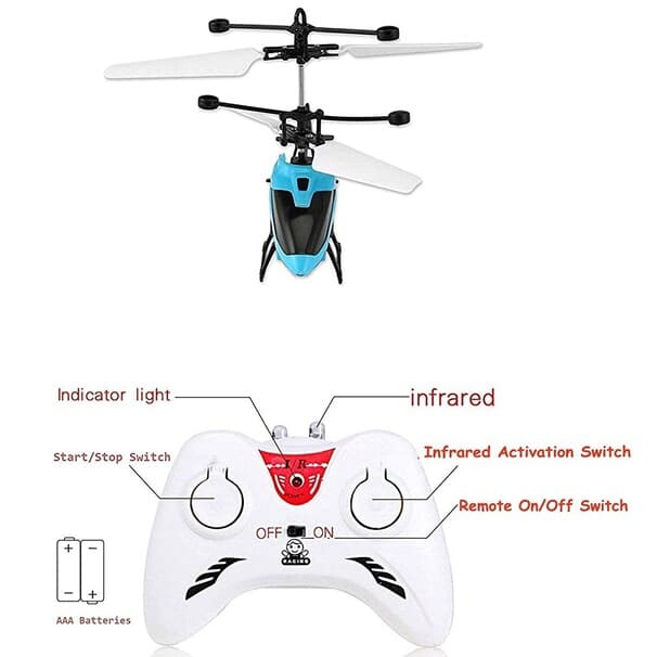 RC Flying Helicopter for Kids – Infrared Rechargeable Toy