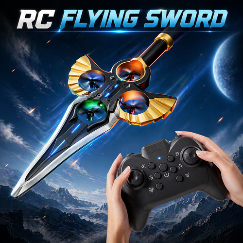 RC Flying Sword Drone – LED Stunt Toy for Kids