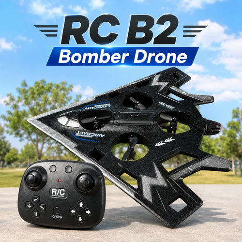 RC Foam Bomber Fighter Jet – Remote Control Plane for Kids