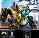 RC Mechanical Stunt Robot Dog with Camera | 2.4GHz 8-Wheel Remote Control Robot