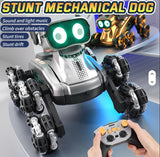 RC Mechanical Stunt Robot Dog with Camera | 2.4GHz 8-Wheel Remote Control Robot
