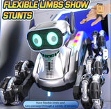 RC Mechanical Stunt Robot Dog with Camera | 2.4GHz 8-Wheel Remote Control Robot