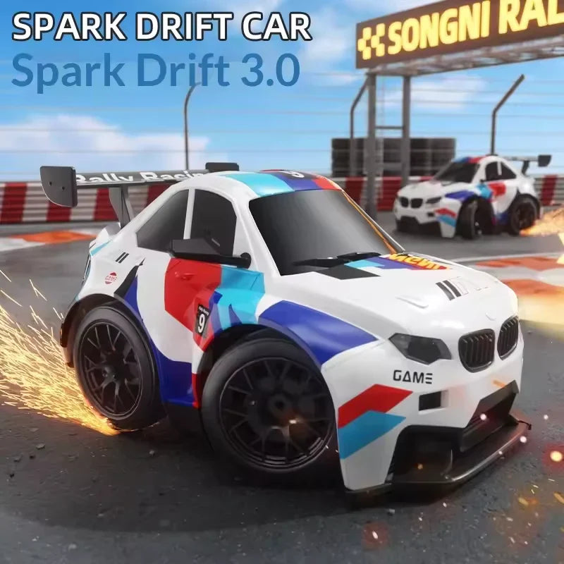 RC Mini BMW M4 Spark Drifting Car | 4WD Remote Control Drift Car with Spark Effect