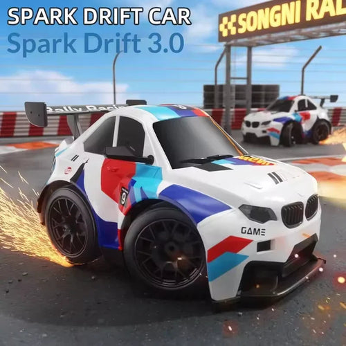 RC Mini BMW M4 Spark Drifting Car | 4WD Remote Control Drift Car with Spark Effect