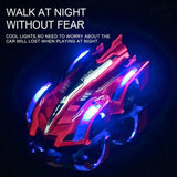 RC Stunt Climbing Truck – Wall Climbing Remote Control Car with LED Lights for Kids