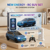 RC SUV Car Toy with EV Charging Station | 2.4GHz Remote Control Car