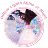 Rechargeable Faerie Wings with LED Lights & Music for Girls