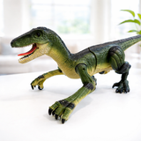 Remote Control Dinosaur Toy with Walking Action, Light & Spray Effect