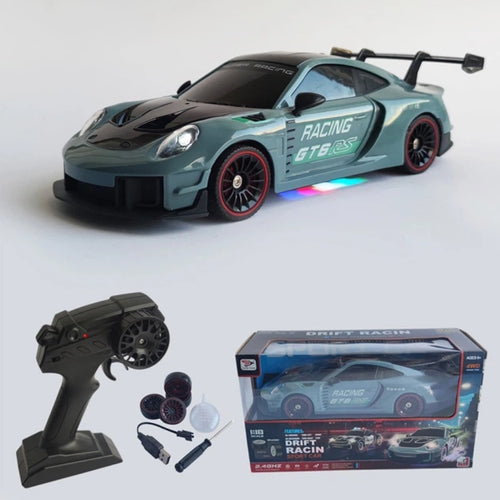 Remote Control Drift Car | 1:18 Scale 4WD Porsche Police Car With Replaceable Tyres & Lights