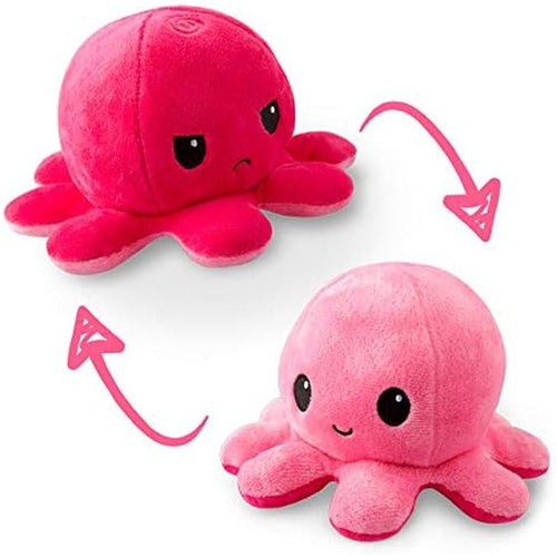Reversible Octopus Plush Toy – Flip Mood Toy (Happy/Sad Face)