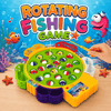 Rotating Fishing Game Toy for Kids – 24 Fish Musical Set