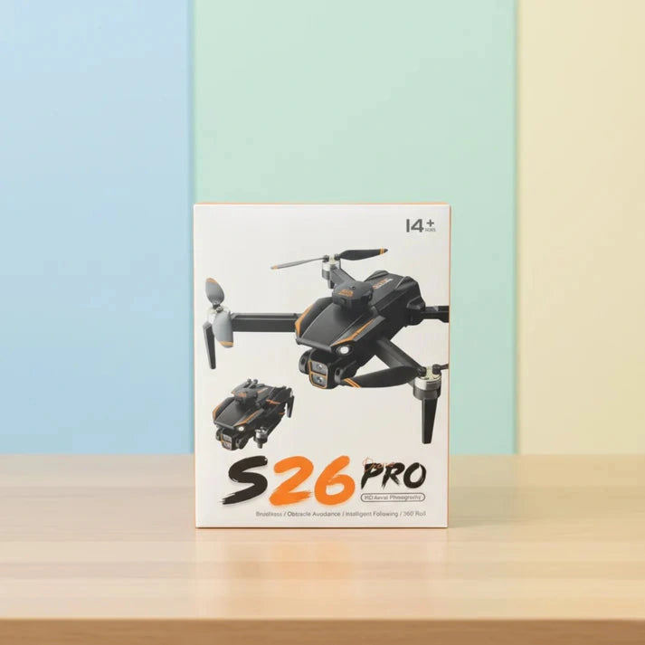 S26 Pro 4K Dual Camera Drone – Foldable with Obstacle Avoidance