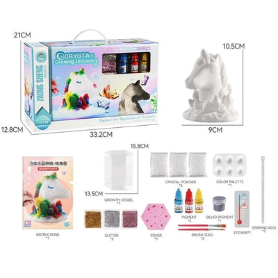 Scientific Experiments Growing 3D Crystal Horse Kit