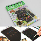 Scratch Art Notebook Set for Kids – Rainbow Magic Scratch Paper Drawing Pad